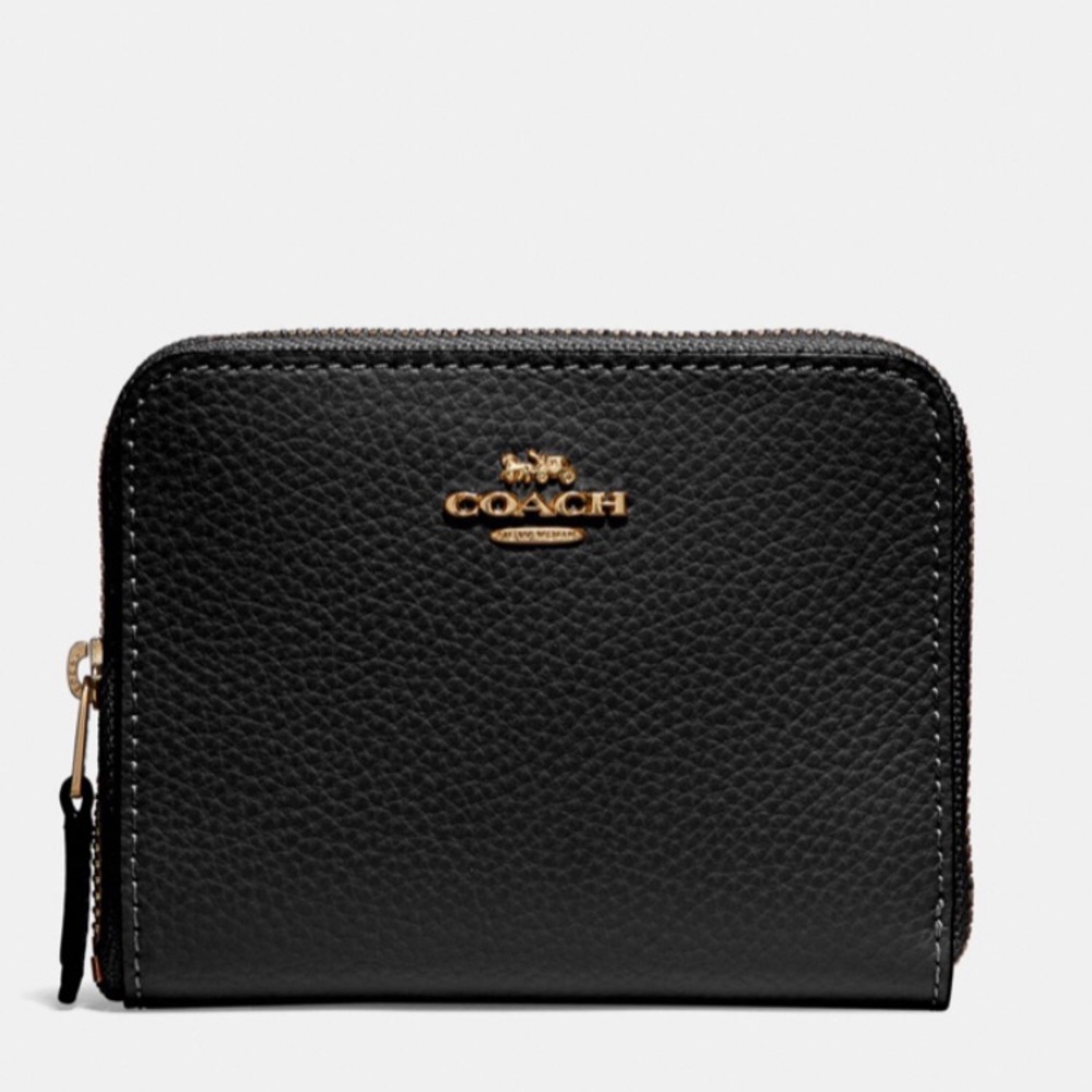 Coach small zip around wallet
